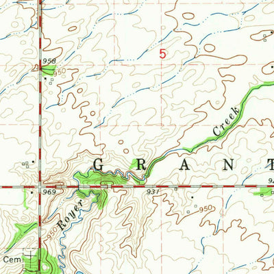 United States Geological Survey Woodward, IA (1965, 24000-Scale) digital map