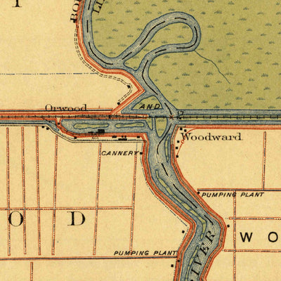United States Geological Survey Woodward Island, CA (1913, 31680-Scale) digital map