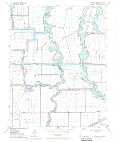 United States Geological Survey Woodward Island, CA (1952, 24000-Scale) digital map
