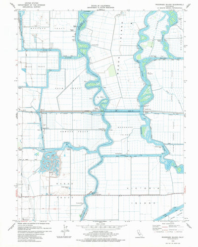 United States Geological Survey Woodward Island, CA (1978, 24000-Scale) digital map