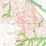 United States Geological Survey Woodward NE, OK (1969, 24000-Scale) digital map