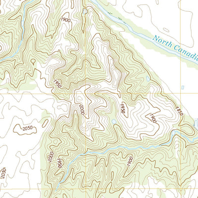 United States Geological Survey Woodward NE, OK (2018, 24000-Scale) digital map