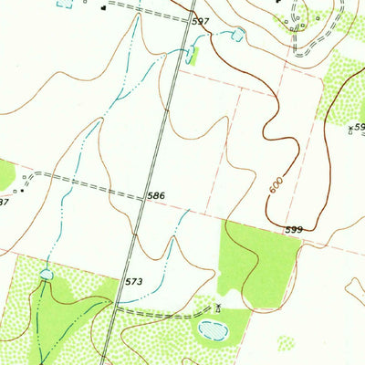 United States Geological Survey Woodward NE, TX (1974, 24000-Scale) digital map