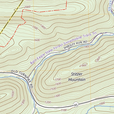 United States Geological Survey Woodward, PA (2023, 24000-Scale) digital map