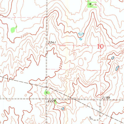 United States Geological Survey Woodward SW, OK (1969, 24000-Scale) digital map