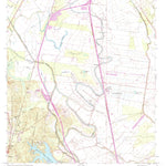 United States Geological Survey Woodworth East, LA (1972, 24000-Scale) digital map