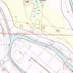 United States Geological Survey Woodworth East, LA (1972, 24000-Scale) digital map