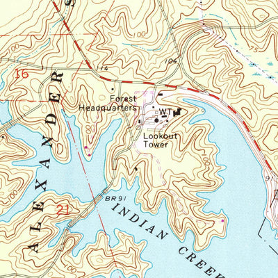 United States Geological Survey Woodworth East, LA (1972, 24000-Scale) digital map
