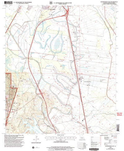 United States Geological Survey Woodworth East, LA (2003, 24000-Scale) digital map