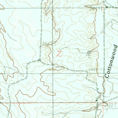 United States Geological Survey Woodworth Hill, MT (1983, 24000-Scale) digital map