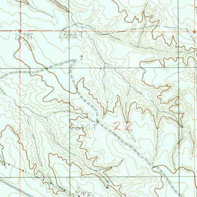 United States Geological Survey Woodworth Hill, MT (1983, 24000-Scale) digital map