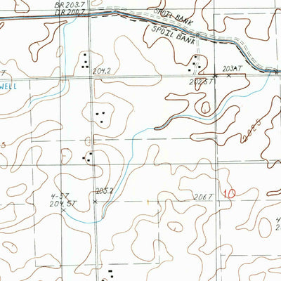 United States Geological Survey Woodworth, IL (1986, 24000-Scale) digital map
