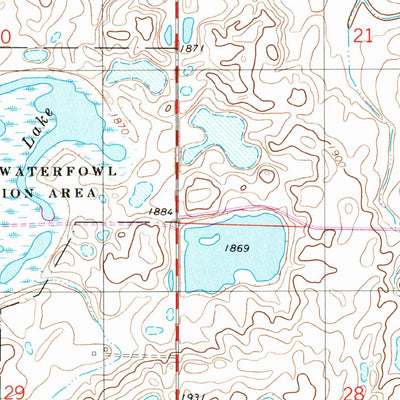 United States Geological Survey Woodworth, ND (1972, 24000-Scale) digital map