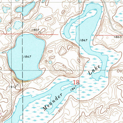 United States Geological Survey Woodworth, ND (1972, 24000-Scale) digital map