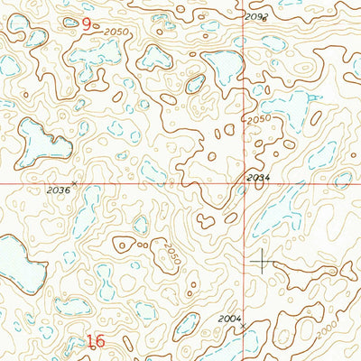 United States Geological Survey Woodworth NW, ND (1972, 24000-Scale) digital map