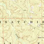 United States Geological Survey Woodworth West, LA (1971, 24000-Scale) digital map