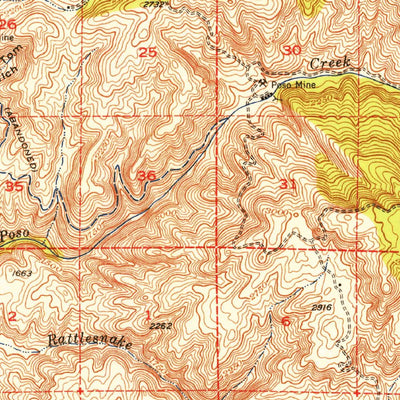 United States Geological Survey Woody, CA (1952, 62500-Scale) digital map