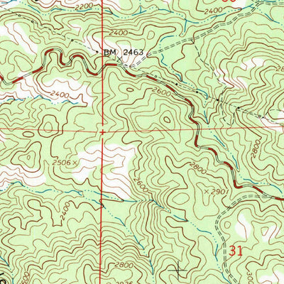 United States Geological Survey Woody, CA (1965, 24000-Scale) digital map