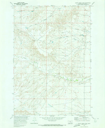 United States Geological Survey Woody Creek Camp, MT (1969, 24000-Scale) digital map