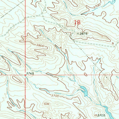 United States Geological Survey Woody Mountain, MT (1969, 24000-Scale) digital map