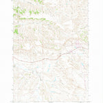 United States Geological Survey Woody Mountain NW, MT (1969, 24000-Scale) digital map