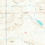 United States Geological Survey Woody Mountain SE, MT (1969, 24000-Scale) digital map