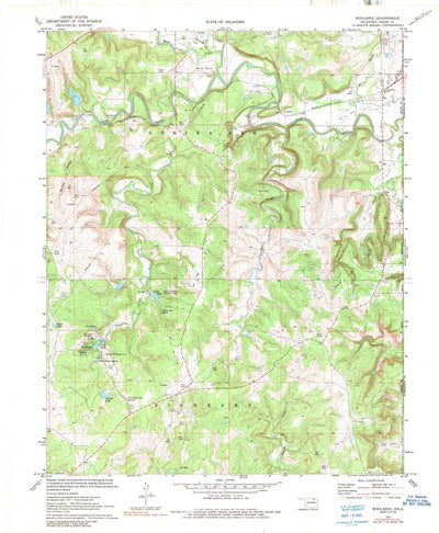 United States Geological Survey Woolaroc, OK (1971, 24000-Scale) digital map