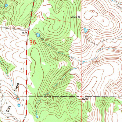 United States Geological Survey Woolaroc, OK (1971, 24000-Scale) digital map
