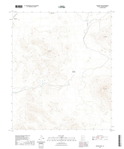 United States Geological Survey Woolsey Peak, AZ (2021, 24000-Scale) digital map