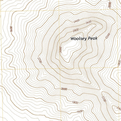 United States Geological Survey Woolsey Peak, AZ (2021, 24000-Scale) digital map