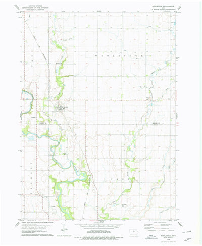 United States Geological Survey Woolstock, IA (1978, 24000-Scale) digital map