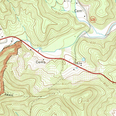 United States Geological Survey Woolwine, VA (1968, 24000-Scale) digital map