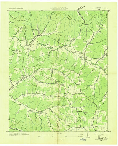 United States Geological Survey Woolworth, TN (1936, 24000-Scale) digital map