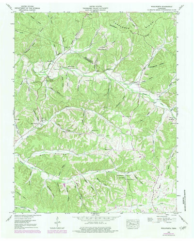 United States Geological Survey Woolworth, TN (1952, 24000-Scale) digital map