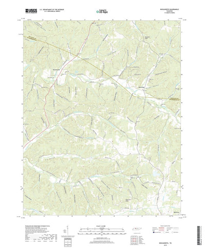 United States Geological Survey Woolworth, TN (2019, 24000-Scale) digital map
