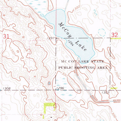 United States Geological Survey Woonsocket, SD (1973, 24000-Scale) digital map