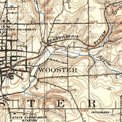 United States Geological Survey Wooster, OH (1901, 62500-Scale) digital map