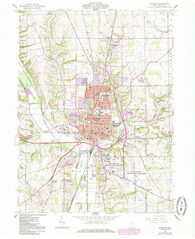 United States Geological Survey Wooster, OH (1961, 24000-Scale) digital map