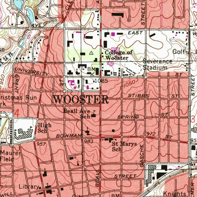 United States Geological Survey Wooster, OH (1994, 24000-Scale) digital map