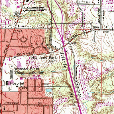 United States Geological Survey Wooster, OH (1994, 24000-Scale) digital map