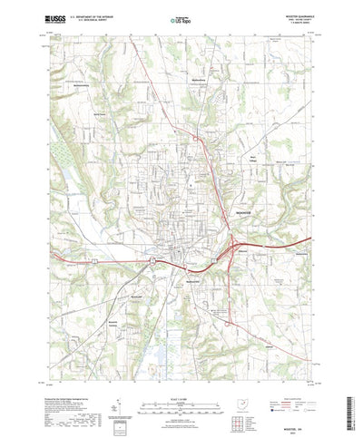 United States Geological Survey Wooster, OH (2023, 24000-Scale) digital map