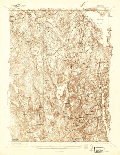 United States Geological Survey Worcester North, MA (1934, 24000-Scale) digital map