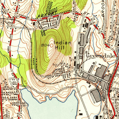 United States Geological Survey Worcester North, MA (1948, 24000-Scale) digital map
