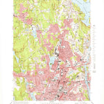United States Geological Survey Worcester North, MA (1974, 25000-Scale) digital map