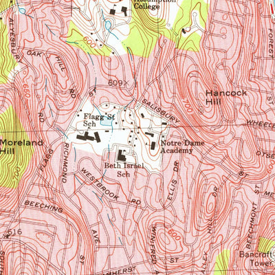 United States Geological Survey Worcester North, MA (1974, 25000-Scale) digital map