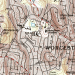 United States Geological Survey Worcester North, MA (1983, 25000-Scale) digital map