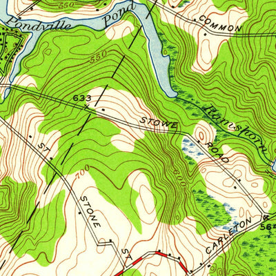 United States Geological Survey Worcester South, MA (1948, 24000-Scale) digital map
