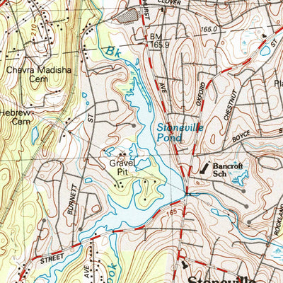 United States Geological Survey Worcester South, MA (1983, 25000-Scale) digital map