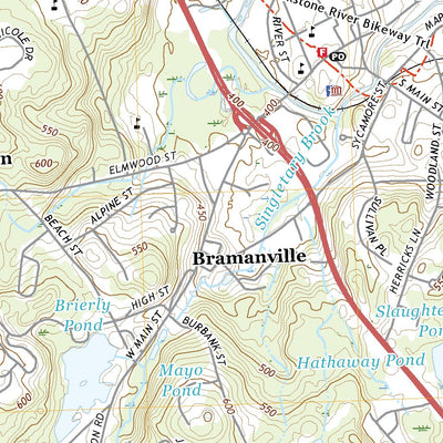 United States Geological Survey Worcester South, MA (2021, 24000-Scale) digital map