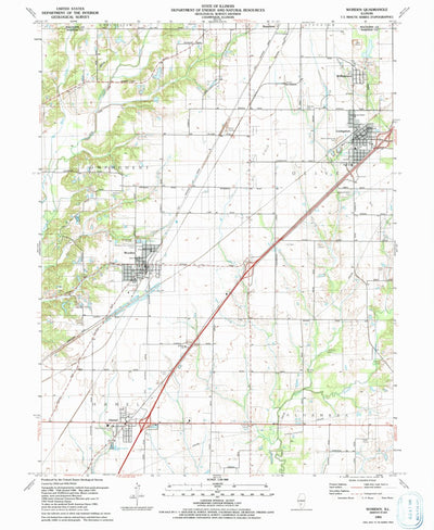 United States Geological Survey Worden, IL (1991, 24000-Scale) digital map